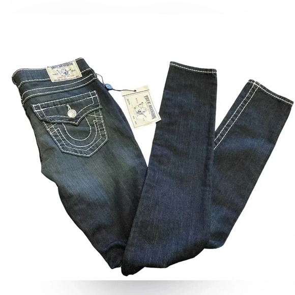 True Religion Skinny Natural Big T Jeans  Size 27 - Picture 2 of 11